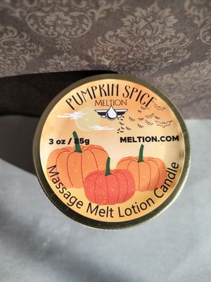 Pumpkin Spice Massage Melt Lotion Candle Lg