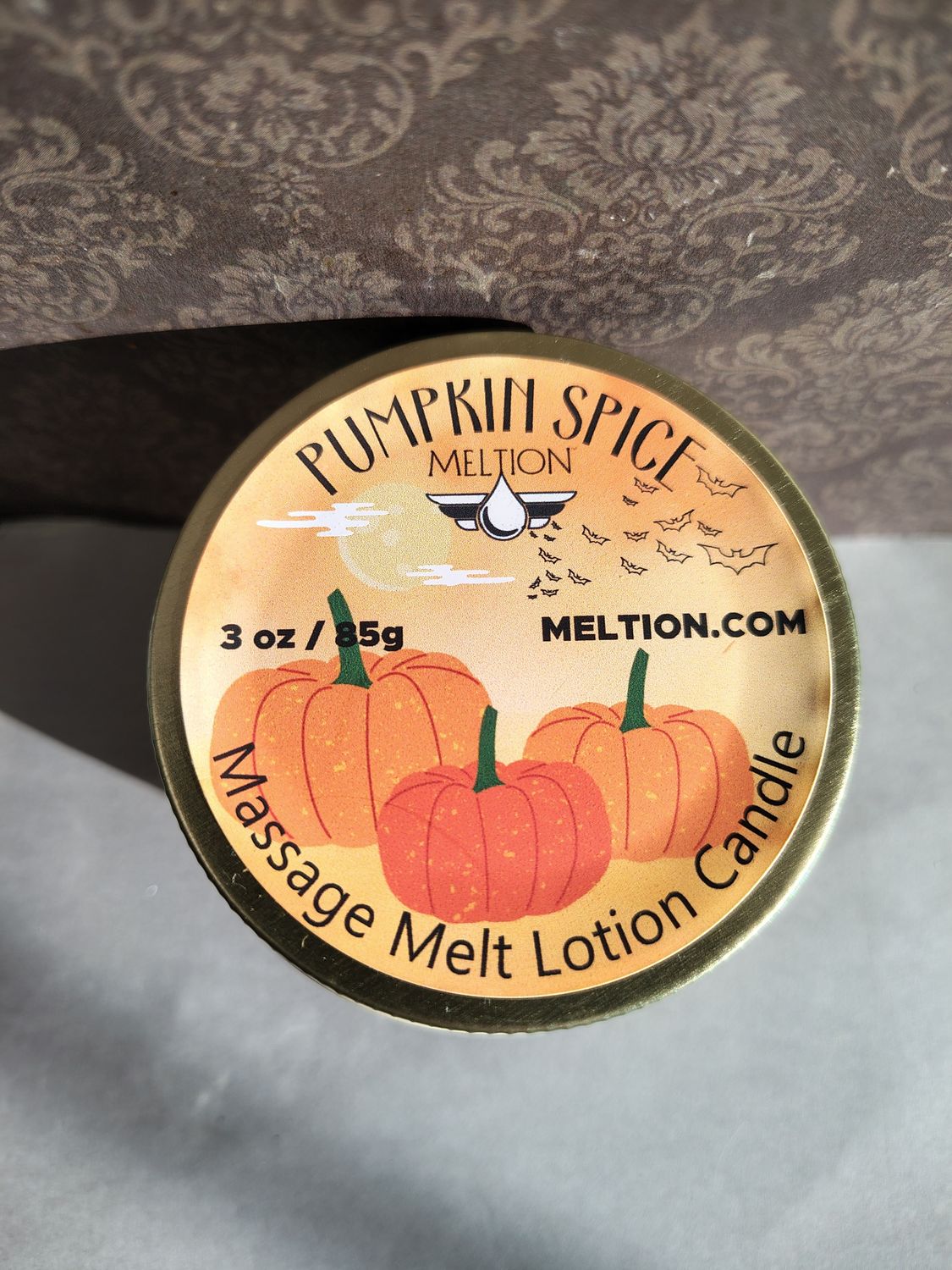 Pumpkin Spice Massage Melt Lotion Candle Lg
