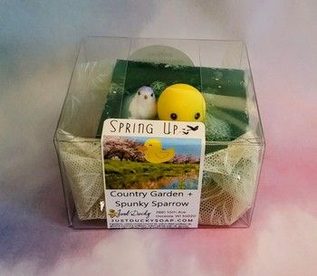 Spring Up! Country Garden + Spunky Sparrow Just Ducky® Soap Spring Up! Country Garden + Spunky Sparrow Just Ducky® Soap