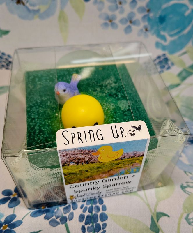 Spring Up! Country Garden + Spunky Sparrow Just Ducky® Soap