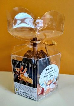 Pumpkin Pie Pumpkin Soap + Pumpkin Spice Massage Candle-