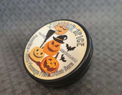 Pumpkin Spice Pumpkins &amp; Jacks Massage Melt Lotion Bars