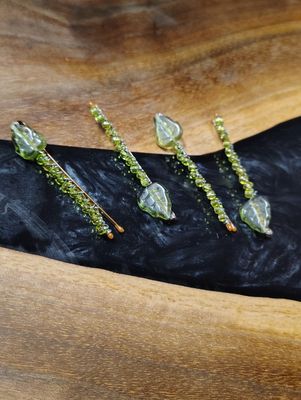Faerie Leaf Hair Pins