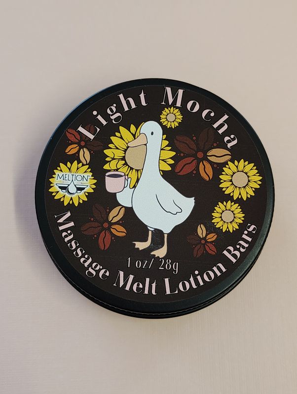 Light Mocha Massage Melt Lotion Bars Duckies