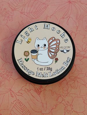 Light Mocha Massage Melt Lotion Bar Bee
