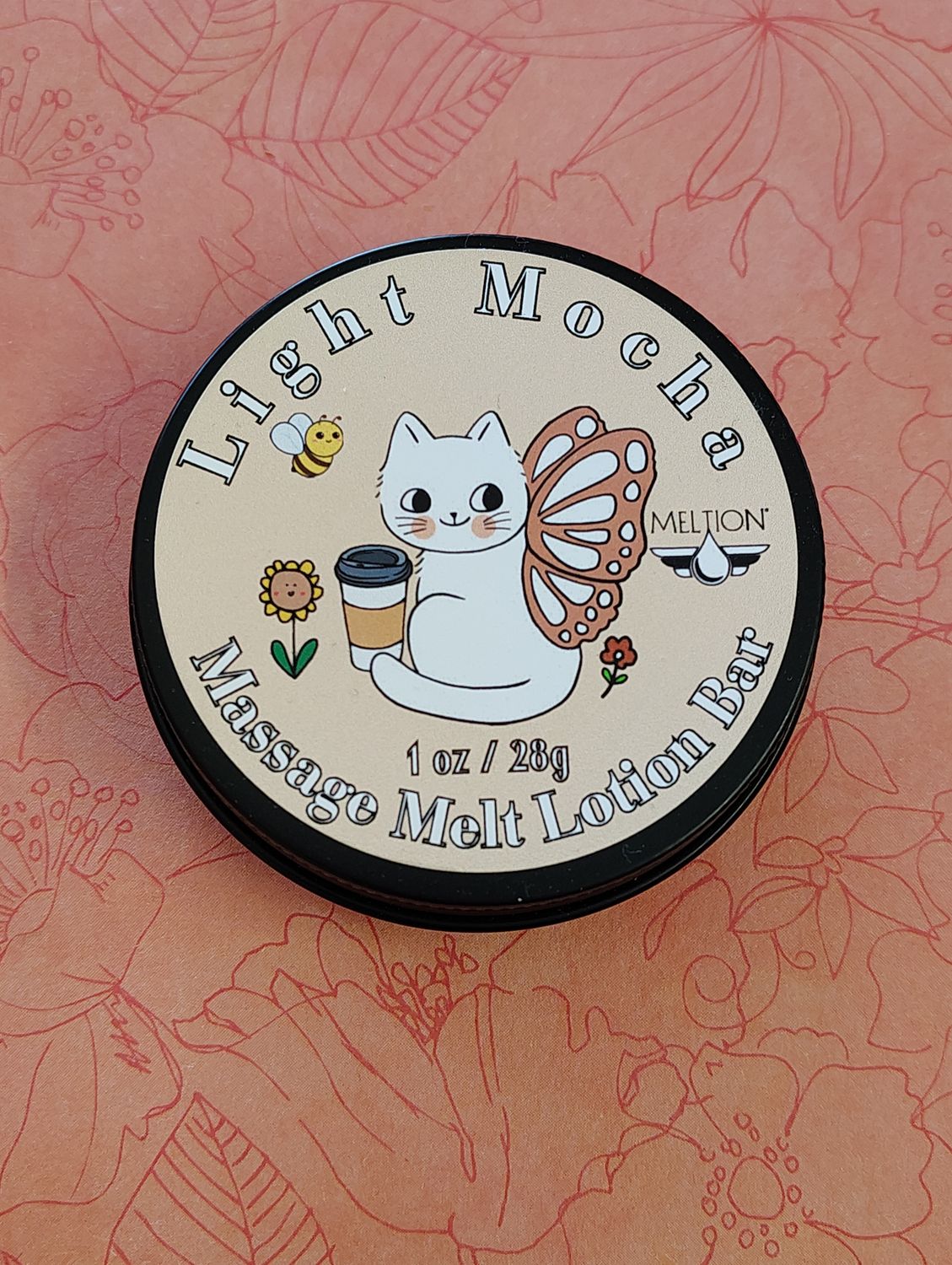 Light Mocha Massage Melt Lotion Bar Bee