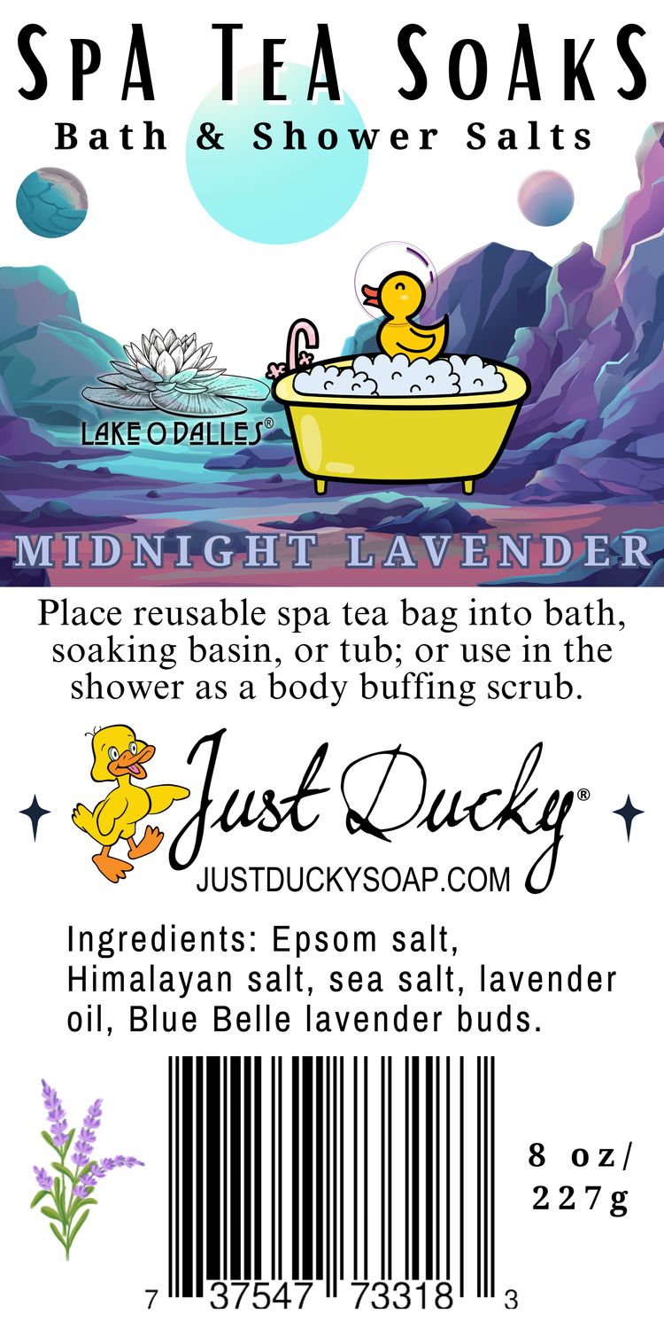 Midnight Lavender Spa Tea Soaks Bath &amp; Shower Salts