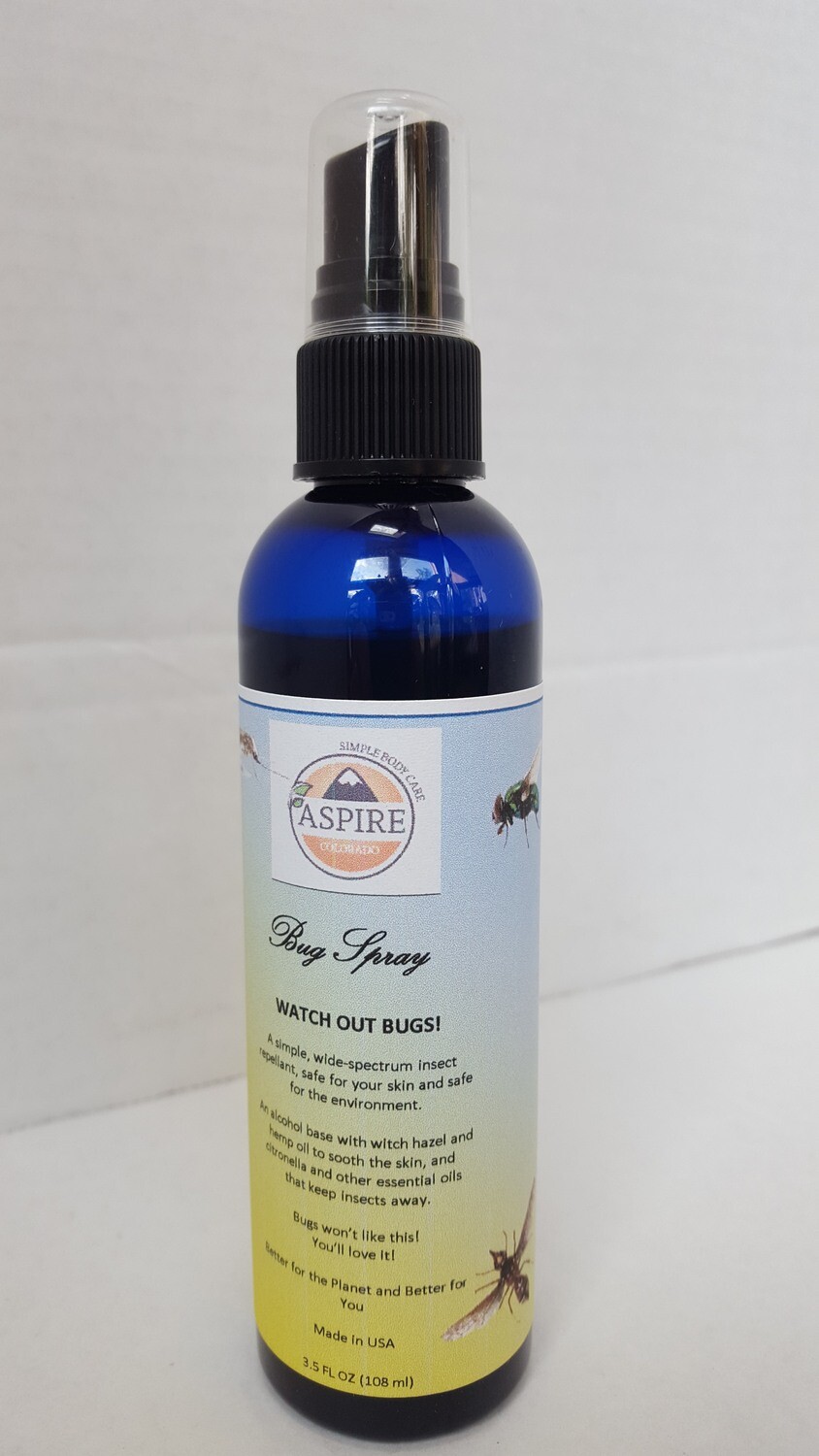 Bug Spray, Plastic Spray Bottle, 3.5 oz (4 fl oz)
