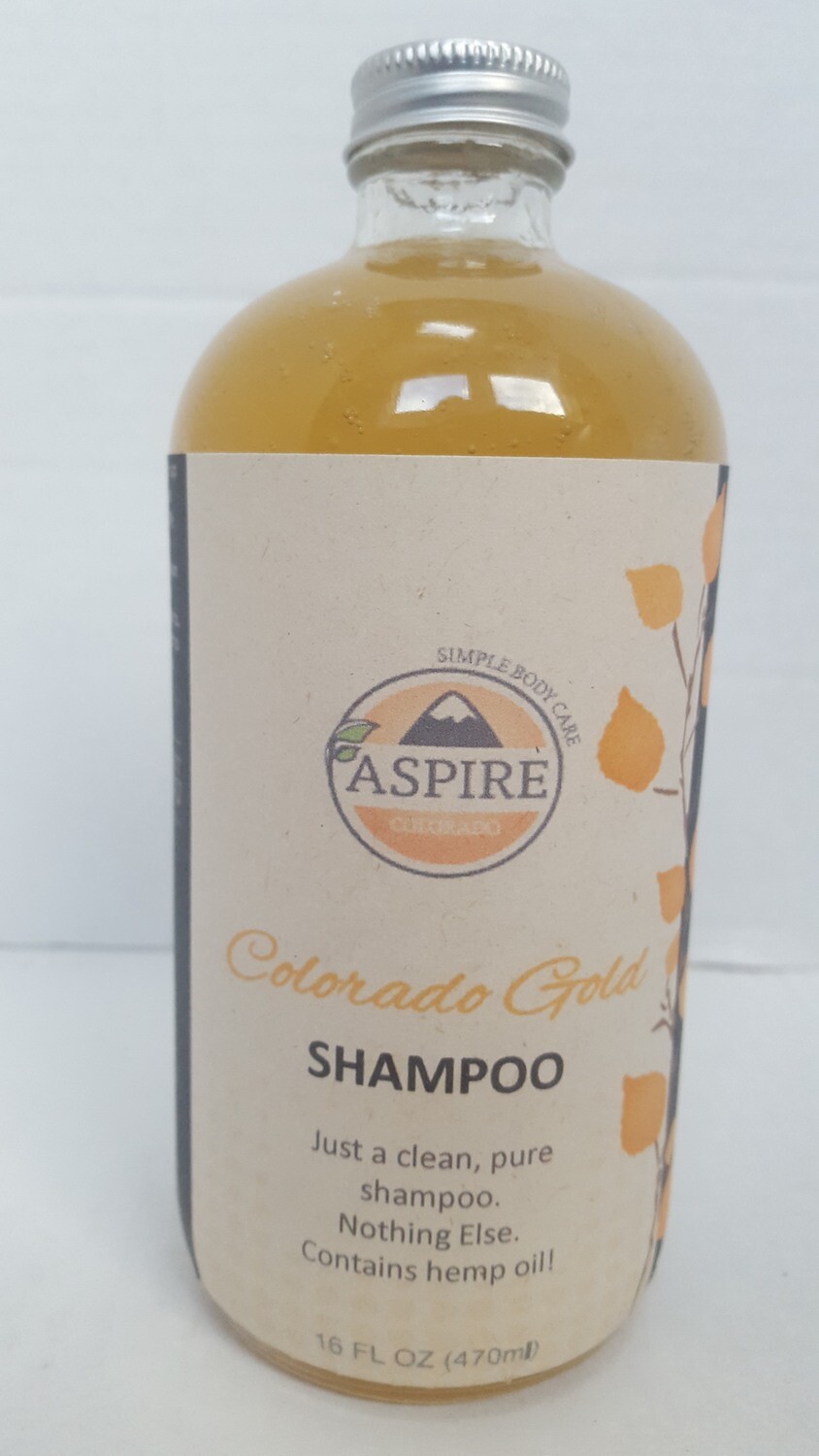 Colorado Gold Shampoo, 16 oz, Glass Bottle