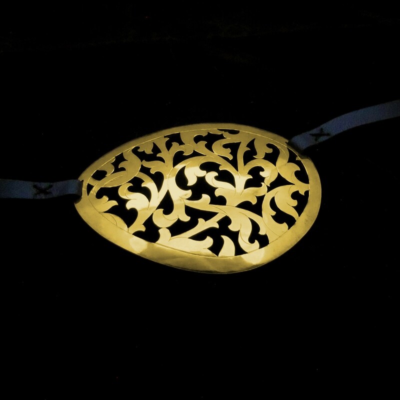 Villain&#39;s Revenge - Brass &amp; Leather Eyepatch