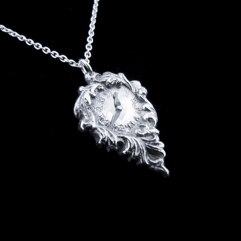 Timekeeper - Silver Clock Necklace