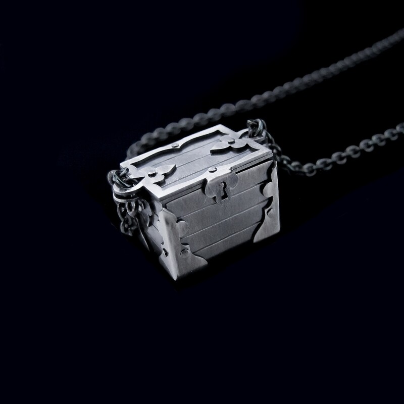 Treasure Chest - Silver Locket Necklace
