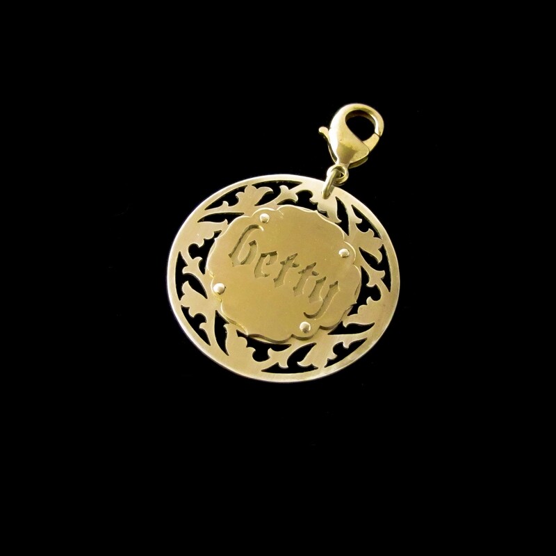 Lord Kittington - Brass Personalised Pet ID Tag