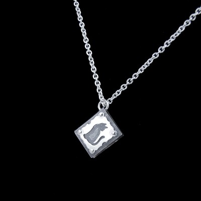 Cover Story - Personalised Silver Book Necklace