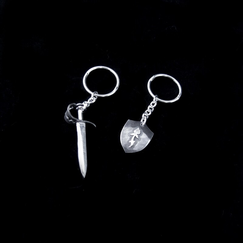 House of Thorn - Sword &amp; Shield Earrings (Single or Pair)