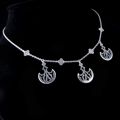 Pit Pendulum - Silver Choker Necklace