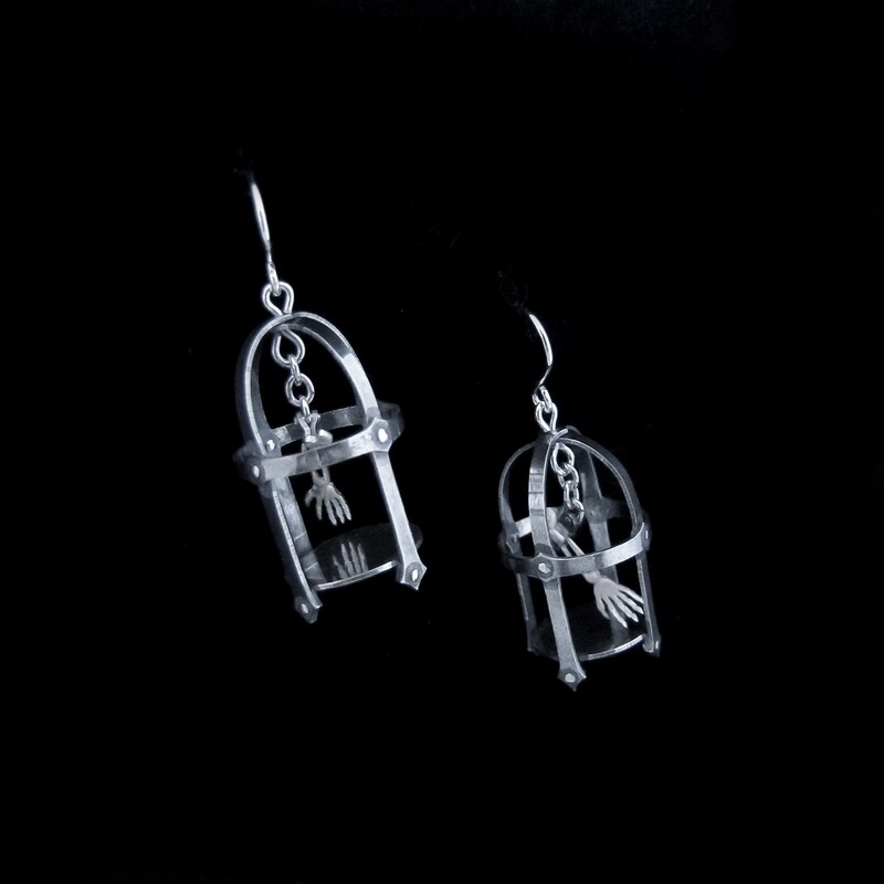 The Gibbet - Silver Earrings