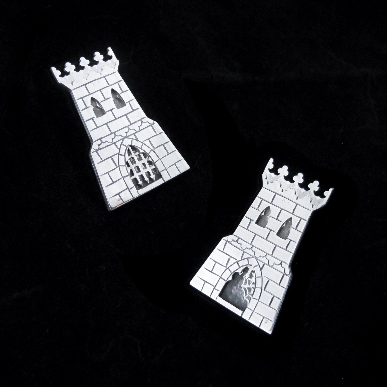 Forbidden Fortress - Mechanical Silver Pin
