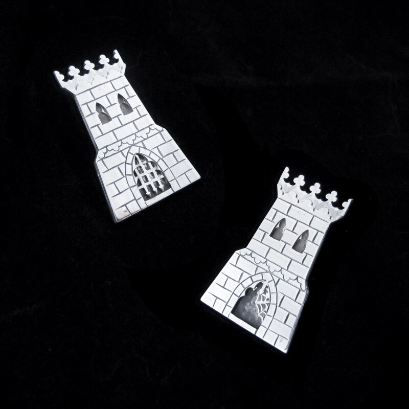 Forbidden Fortress - Mechanical Silver Pin