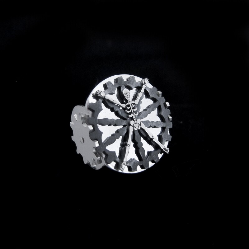 Breaking Wheel - Silver Fidget Ring