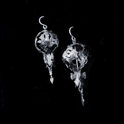 Weather Vane - Silver Earrings