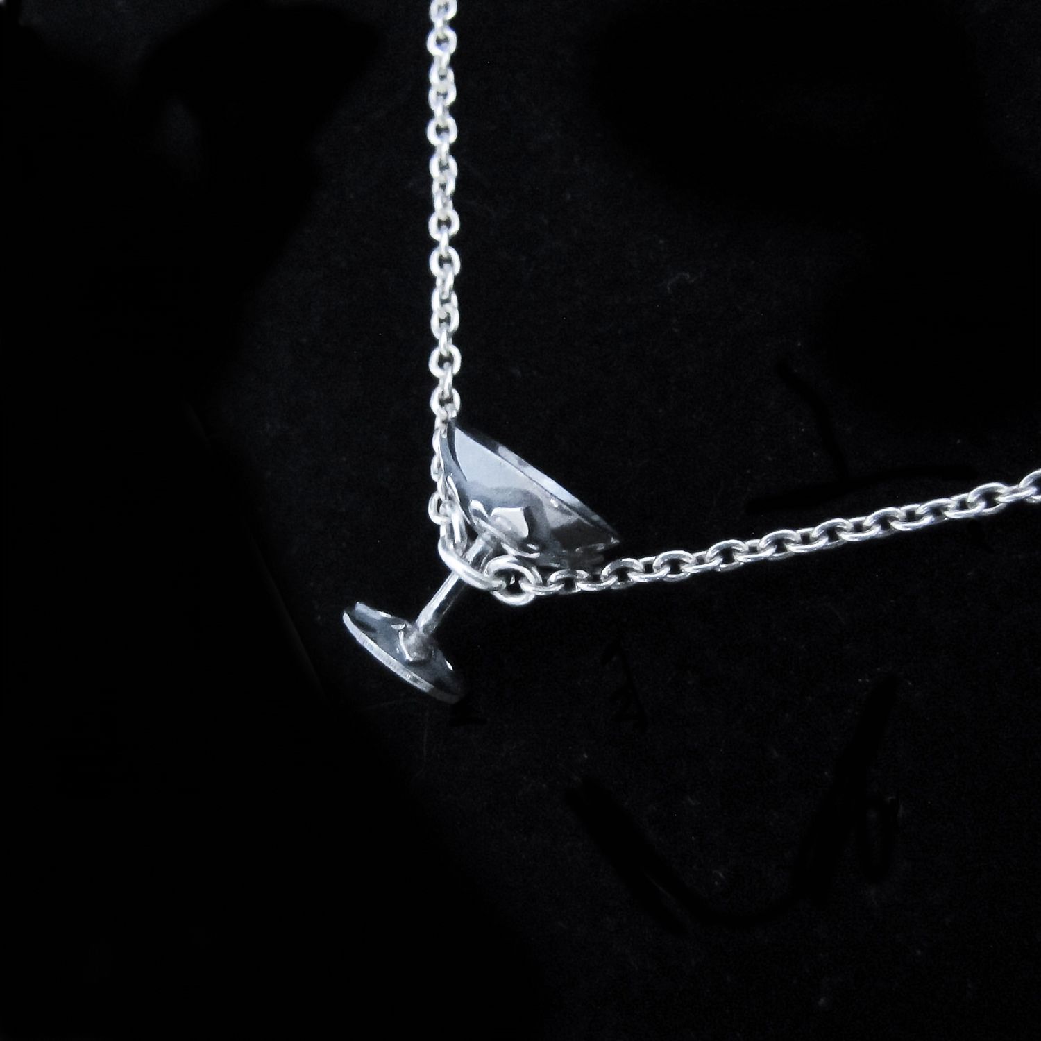 Charm of Dionysus - Silver Goblet Necklace
