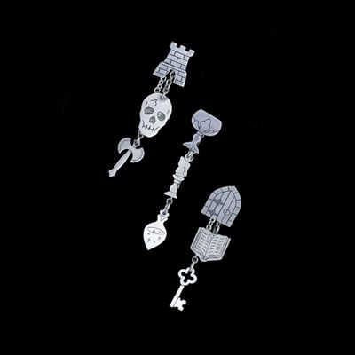 Fantasy Saga - Silver Story Earrings