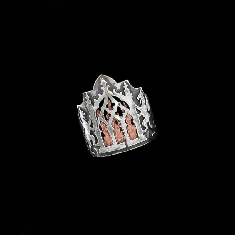 Inferno - Silver &amp; Copper Ring