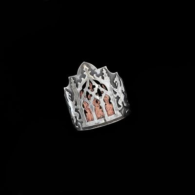 Inferno - Silver & Copper Ring