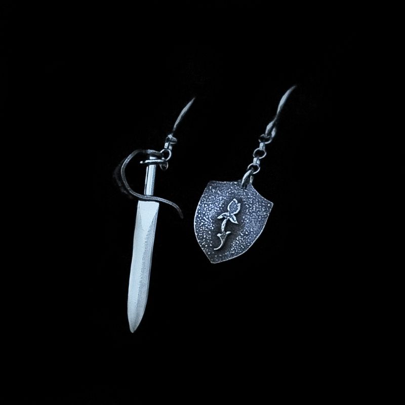 House of Thorn - Sword &amp; Shield Earrings