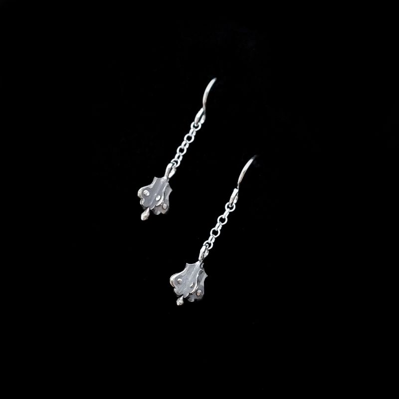 The Flail - Silver Earring (Single or Pair)