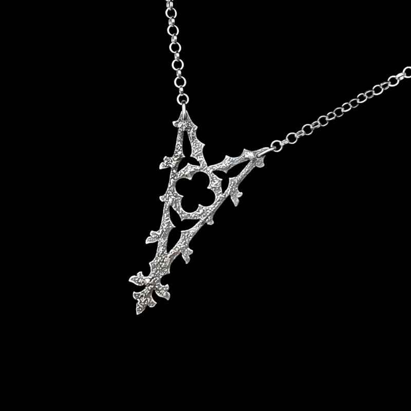 Haunted Spire - Silver Necklace