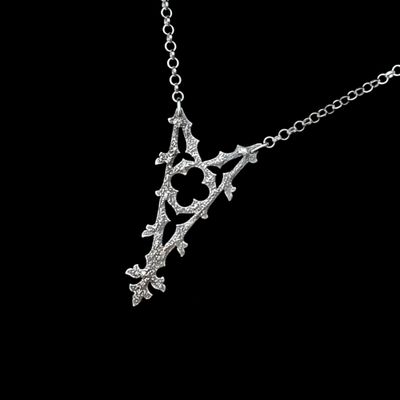 Haunted Spire - Silver Necklace