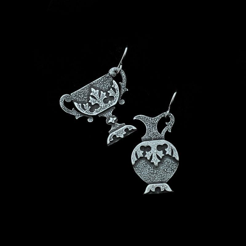 Hail Dionysus - Asymmetrical Earrings