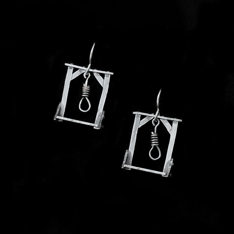 The Gallows - Silver Earrings