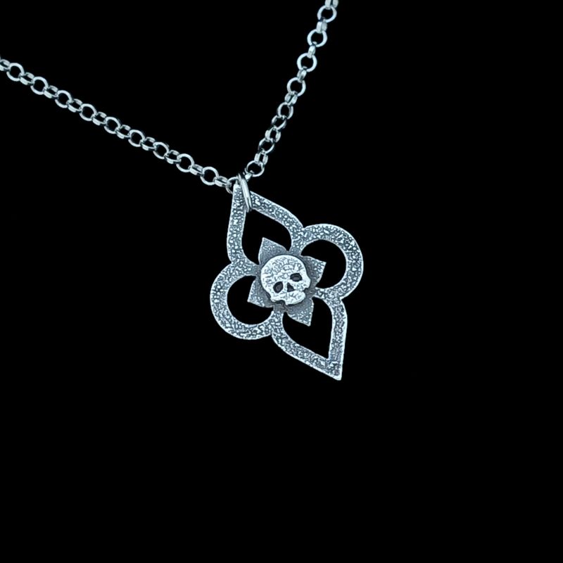 Mausoleum - Silver Quatrefoil Necklace