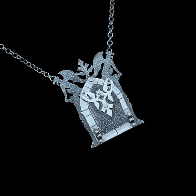 Inferno - Silver Locket Necklace
