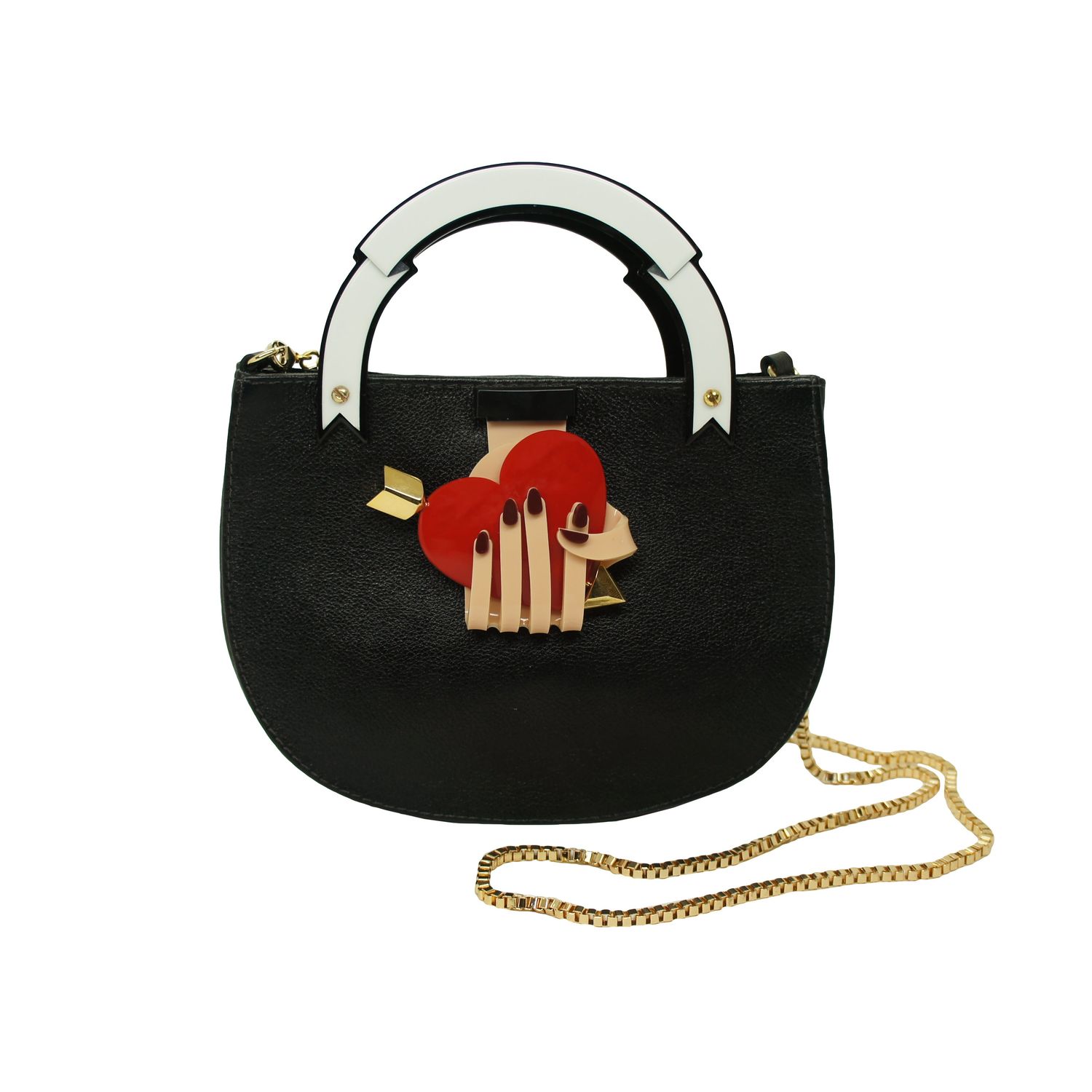 Hand Coração Bag – Preta