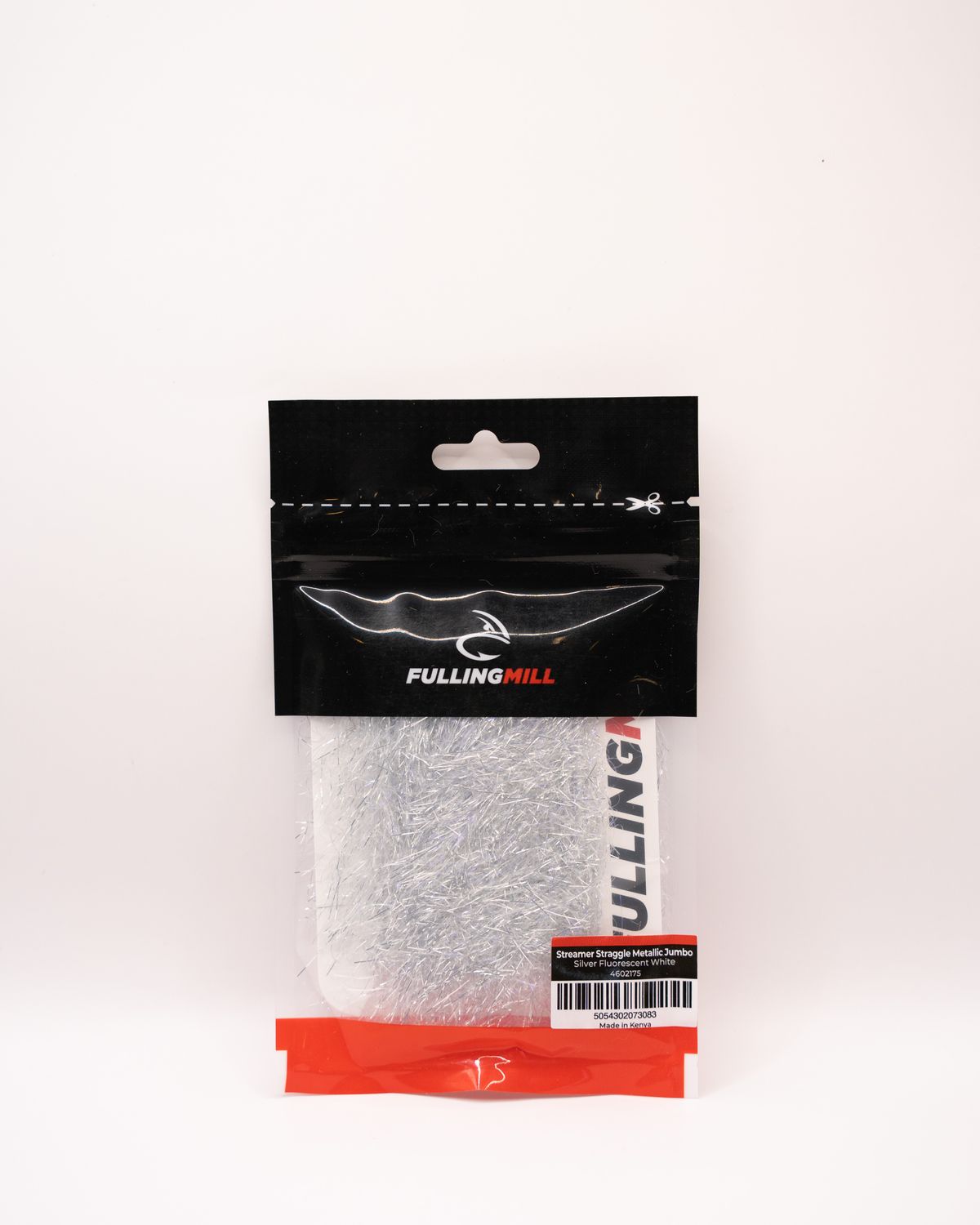 Streamer Straggle Metallic Jumbo, Colour: Silver/FL White