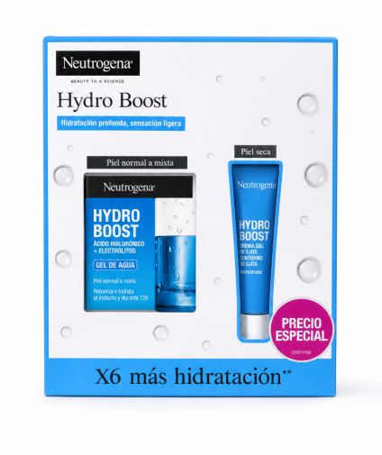 Neutrogena Pack Hydro Boost Gel de Agua Crema Hidratante Facial + Contorno de Ojos