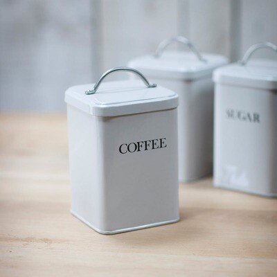 COFFEE CANISTER - CHALK