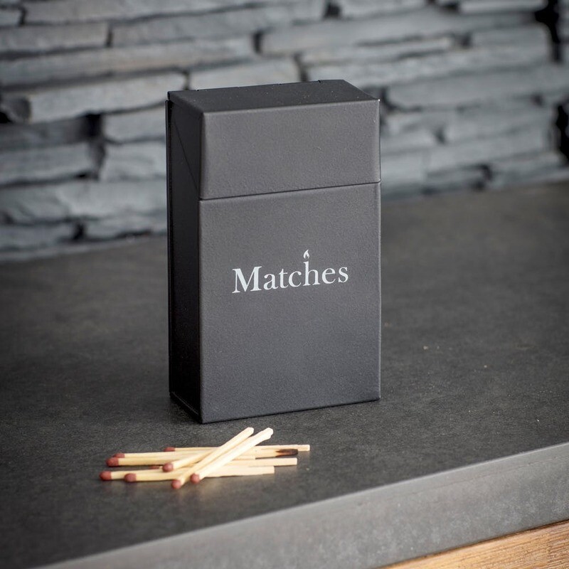 MATCH BOX HOLDER - CARBON