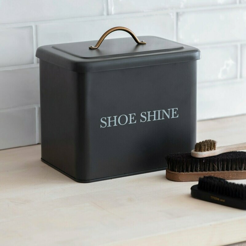 SHOE SHINE BOX - CARBON