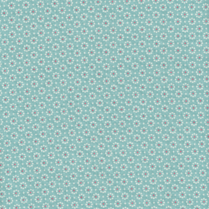 BELLE FLEUR OILCLOTH - AQUA SKY