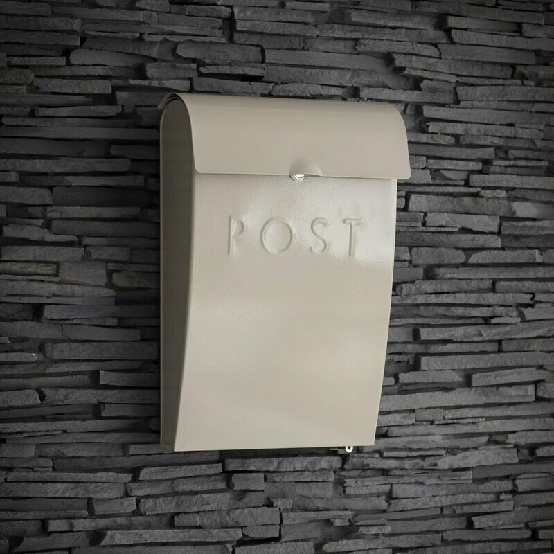 STEEL POST BOX - CLAY