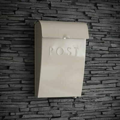 STEEL POST BOX - CLAY