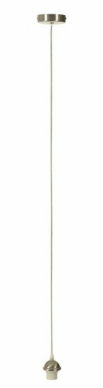 SATIN NICKEL SUSPENSION WITH TRANSPARENT FLEX
