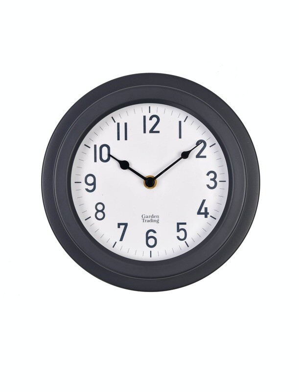 TENBY CLOCK IN CARBON