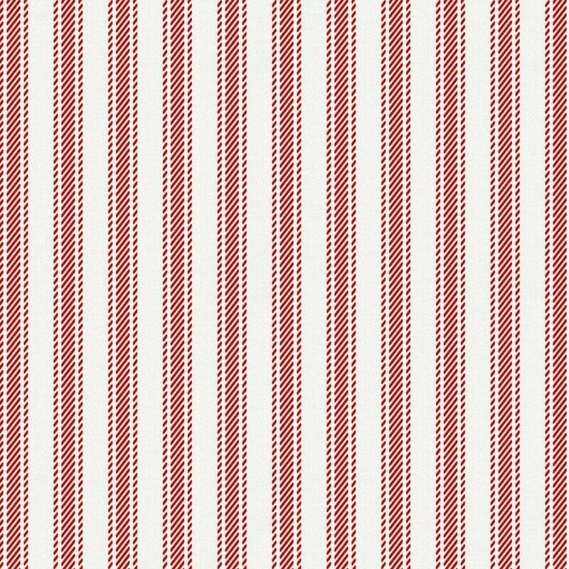 TICKING STRIPE  - RED