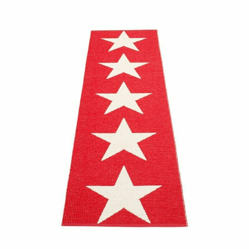 PAPPELINA RUG - VIGGO RED 70X250 cm